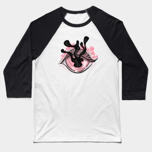 Weird Pink Eye Cute Pastel Goth Baseball T-Shirt